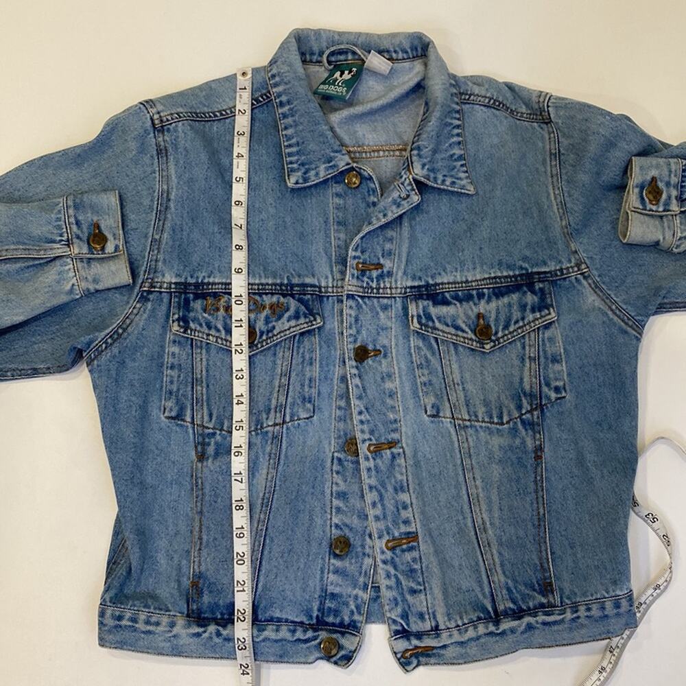 Big Dogs Santa Barbara Vintage Men’s Button Down Denim Jacket EUC Sz Sm Cotton - Picture 8 of 10
